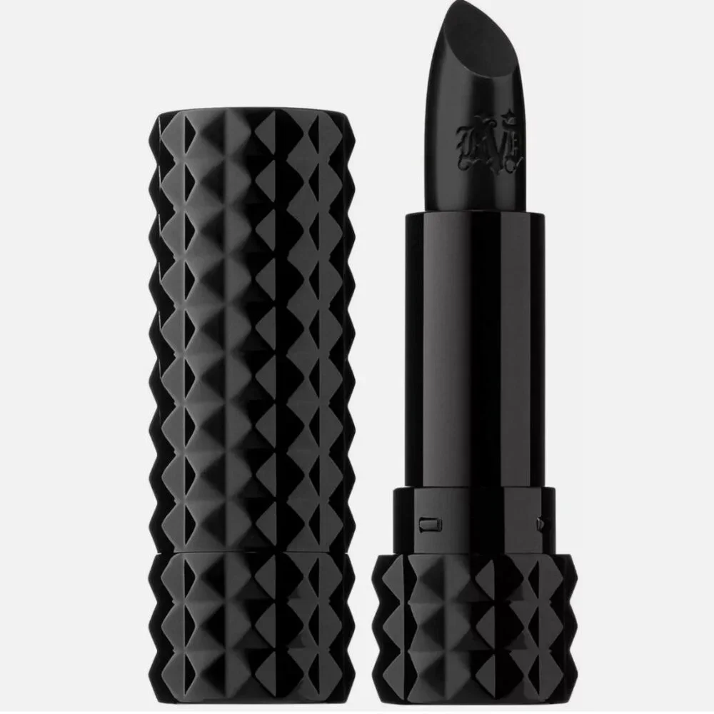 Kat Von D Studded Kiss Slayer Creme Lipstick Matte Black New KVD, Discontinued - Picture 4 of 5